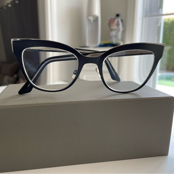 Navy blue metal Dior prescription eyeglasses - Picture 1 of 6